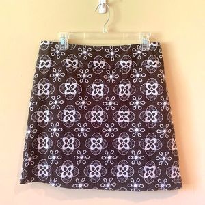 Ann Taylor LOFT embroidered skirt
